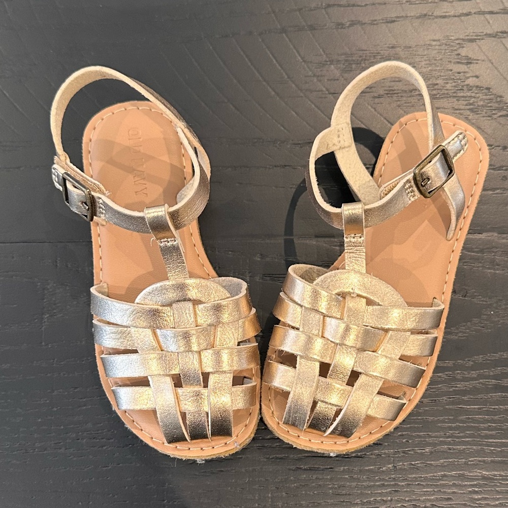 Old Navy Gold girls Sandals